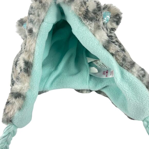 Justice Animal Print Faux Fur Hat Letter N - Picture 4 of 8